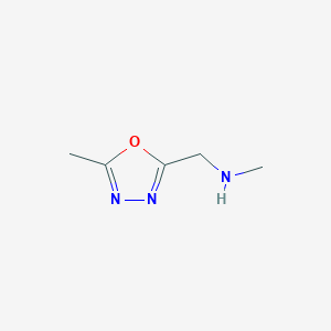 N-Methyl-1-(5-methyl-1,3,4-oxadiazol-2-YL)methanamine