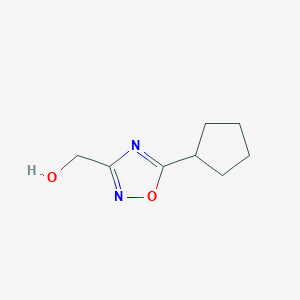 (5-Cyclopentyl-1,2,4-oxadiazol-3-YL)methanol