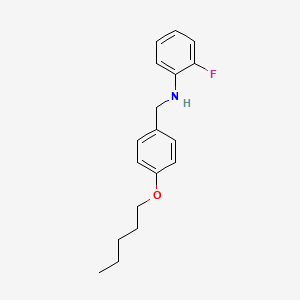 2-Fluoro-N-[4-(pentyloxy)benzyl]aniline