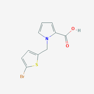 1-[(5-bromothiophen-2-yl)methyl]-1H-pyrrole-2-carboxylic acid