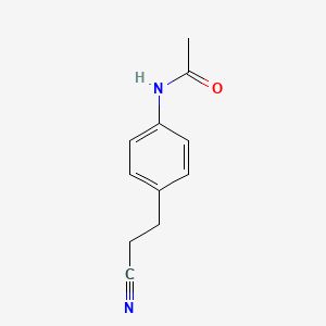 molecular formula C11H12N2O B15312601 N-[4-(2-Cyanoethyl)phenyl]acetamide 