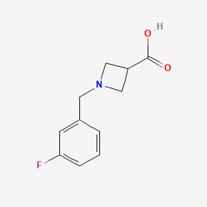 1-[(3-Fluorophenyl)methyl]azetidine-3-carboxylic acid