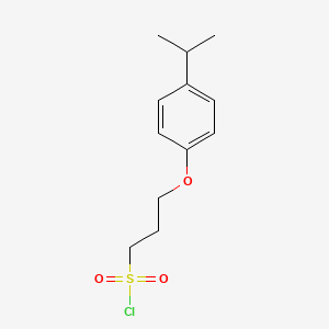 3-[4-(Propan-2-yl)phenoxy]propane-1-sulfonyl chloride