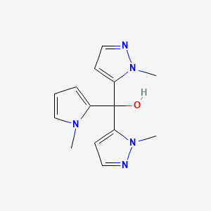 Bis(1-methyl-1H-pyrazol-5-yl)(1-methyl-1H-pyrrol-2-yl)methanol