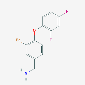 3-Bromo-4-(2,4-difluorophenoxy)-benzylamine