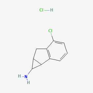 5-chloro-1H,1aH,6H,6aH-cyclopropa[a]inden-1-amine hydrochloride