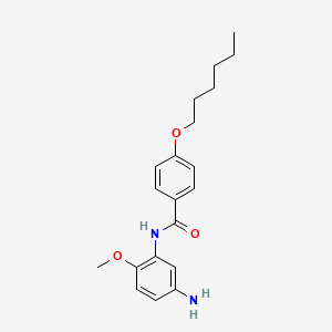 N-(5-Amino-2-methoxyphenyl)-4-(hexyloxy)benzamide