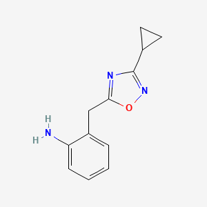 2-((3-Cyclopropyl-1,2,4-oxadiazol-5-yl)methyl)aniline