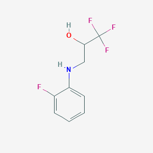 1,1,1-Trifluoro-3-[(2-fluorophenyl)amino]propan-2-ol