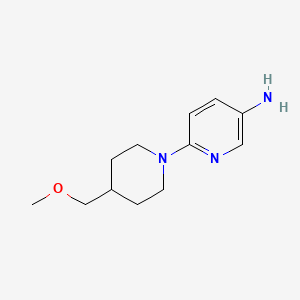 6-[4-(Methoxymethyl)piperidin-1-yl]pyridin-3-amine