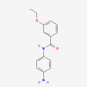 molecular formula C15H16N2O2 B1531302 N-(4-Aminophenyl)-3-ethoxybenzamide CAS No. 1020054-35-6