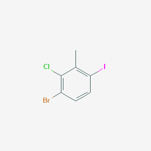 molecular formula C7H5BrClI B1531305 1-Bromo-2-chloro-4-iodo-3-methylbenzene CAS No. 1000573-57-8