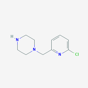 molecular formula C10H14ClN3 B15313191 1-((6-Chloropyridin-2-yl)methyl)piperazine 