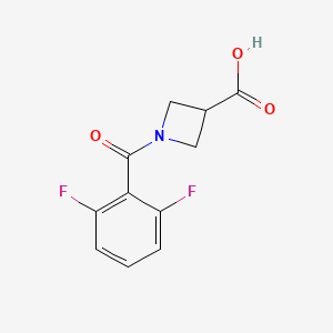 molecular formula C11H9F2NO3 B1531327 1-(2,6-Difluorobenzoyl)azetidine-3-carboxylic acid CAS No. 1411055-43-0