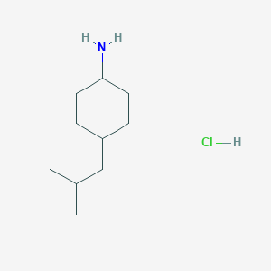 4-(2-Methylpropyl)cyclohexan-1-amine hydrochloride