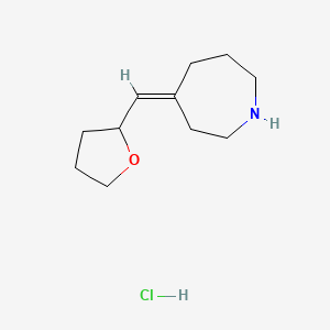 (4Z)-4-[(oxolan-2-yl)methylidene]azepane hydrochloride