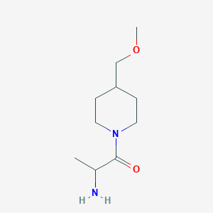 molecular formula C10H20N2O2 B1531338 2-Amino-1-[4-(methoxymethyl)piperidin-1-yl]propan-1-one CAS No. 1339690-35-5