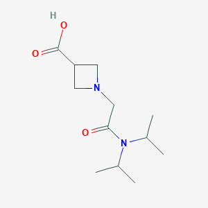 molecular formula C12H22N2O3 B1531342 1-(2-(Diisopropylamino)-2-oxoethyl)azetidine-3-carboxylic acid CAS No. 1410317-26-8