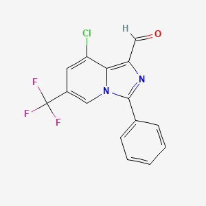 8-Chloro-3-phenyl-6-(trifluoromethyl)imidazo[1,5-a]pyridine-1-carbaldehyde
