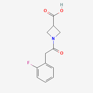 1-[2-(2-Fluorophenyl)acetyl]azetidine-3-carboxylic acid