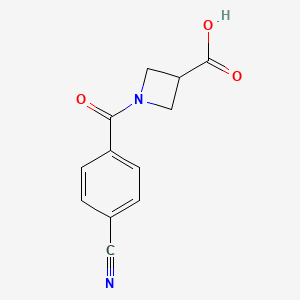 1-(4-Cyanobenzoyl)azetidine-3-carboxylic acid