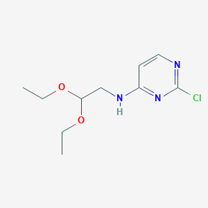 molecular formula C10H16ClN3O2 B1531358 2-chloro-N-(2,2-diethoxyethyl)pyrimidin-4-amine CAS No. 55662-54-9