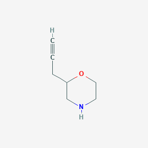 molecular formula C7H11NO B15313585 2-(Prop-2-yn-1-yl)morpholine 