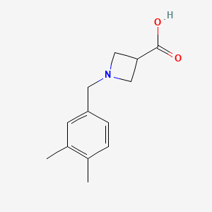 1-[(3,4-Dimethylphenyl)methyl]azetidine-3-carboxylic acid