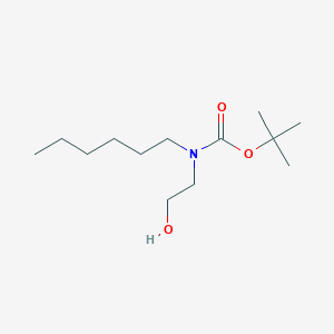 molecular formula C13H27NO3 B15313795 Tert-butyl hexyl(2-hydroxyethyl)carbamate 