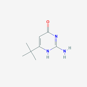 molecular formula C8H13N3O B153138 2-amino-6-(tert-butyl)pyrimidin-4(3H)-one CAS No. 139541-35-8
