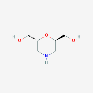 molecular formula C6H13NO3 B15313835 2,6-Morpholinedimethanol,(2R,6R)- 