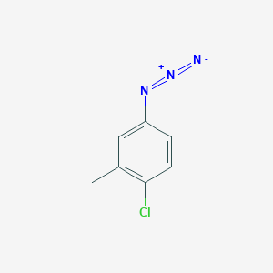 molecular formula C7H6ClN3 B1531399 4-Azido-1-chloro-2-methylbenzene CAS No. 1289565-70-3