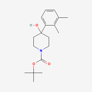 molecular formula C18H27NO3 B15314011 Tert-butyl 4-(2,3-dimethylphenyl)-4-hydroxypiperidine-1-carboxylate 