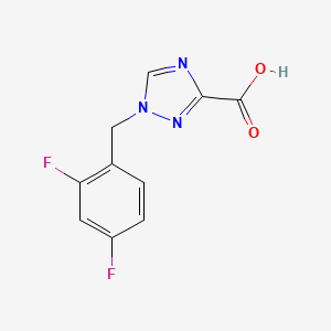 molecular formula C10H7F2N3O2 B1531403 1-(2,4-Difluorobenzyl)-1H-1,2,4-triazole-3-carboxylic acid CAS No. 1995005-97-4