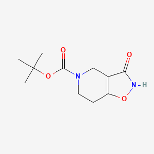 molecular formula C11H16N2O4 B15314035 tert-butyl 3-hydroxy-4H,5H,6H,7H-[1,2]oxazolo[4,5-c]pyridine-5-carboxylate 