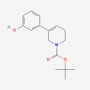 molecular formula C16H21NO3 B15314058 tert-Butyl 5-(3-hydroxyphenyl)-3,6-dihydropyridine-1(2H)-carboxylate 