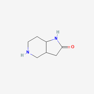 molecular formula C7H12N2O B15314072 octahydro-1H-pyrrolo[3,2-c]pyridin-2-one 