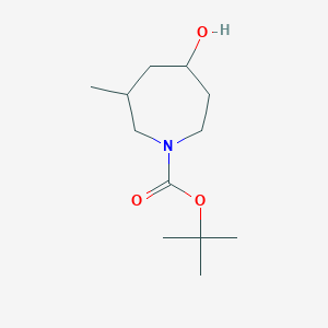molecular formula C12H23NO3 B15314138 tert-Butyl 5-hydroxy-3-methylazepane-1-carboxylate 