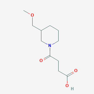 molecular formula C11H19NO4 B1531414 4-(3-(Methoxymethyl)piperidin-1-yl)-4-oxobutanoic acid CAS No. 1691841-25-4