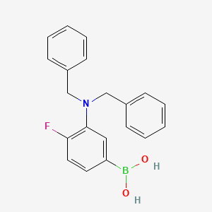 molecular formula C20H19BFNO2 B1531415 (3-(二苄氨基)-4-氟苯基)硼酸 CAS No. 1704069-71-5