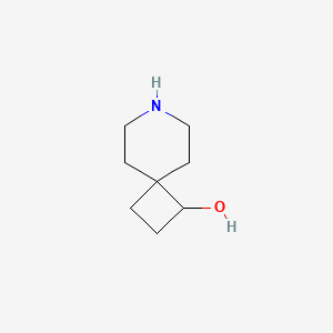 molecular formula C8H15NO B15314157 7-Azaspiro[3.5]nonan-1-ol 