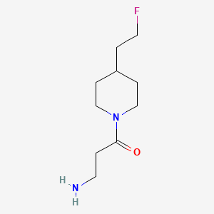 molecular formula C10H19FN2O B1531416 3-氨基-1-(4-(2-氟乙基)哌啶-1-基)丙酮 CAS No. 2098077-28-0