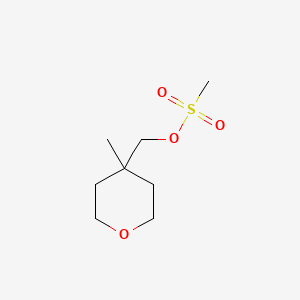 molecular formula C8H16O4S B1531418 (4-Methyloxan-4-yl)methyl methanesulfonate CAS No. 1010836-62-0