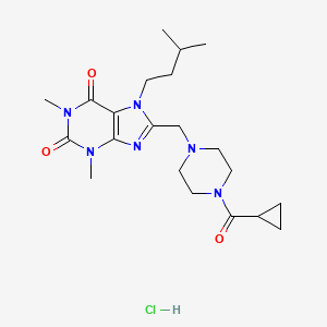 molecular formula C21H33ClN6O3 B1531422 NCT-501 hydrochloride CAS No. 2080306-22-3