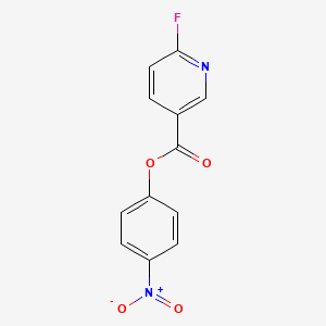 molecular formula C12H7FN2O4 B15314283 4-Nitrophenyl 6-Fluoronicotinate 