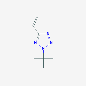 molecular formula C7H12N4 B15314453 2-tert-Butyl-5-ethenyl-2H-tetrazole CAS No. 134416-33-4