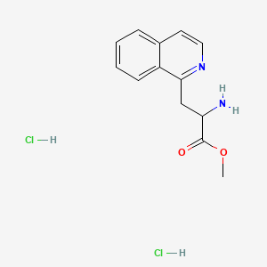 molecular formula C13H16Cl2N2O2 B15314525 Methyl2-amino-3-(isoquinolin-1-yl)propanoatedihydrochloride 