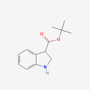 molecular formula C13H17NO2 B15314556 tert-Butyl indoline-3-carboxylate 