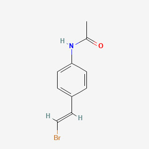 molecular formula C10H10BrNO B15314605 N-[4-(2-bromoethenyl)phenyl]acetamide 