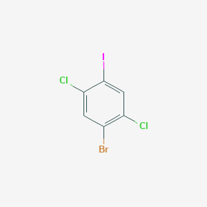 molecular formula C6H2BrCl2I B1531463 1-Bromo-2,5-dichloro-4-iodobenzene CAS No. 1160573-72-7